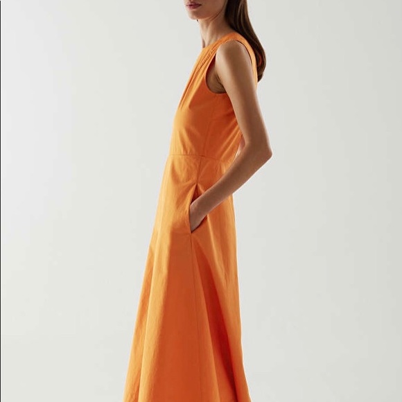 NWT Cos orange gorgeous dress. 10 - Picture 7 of 7